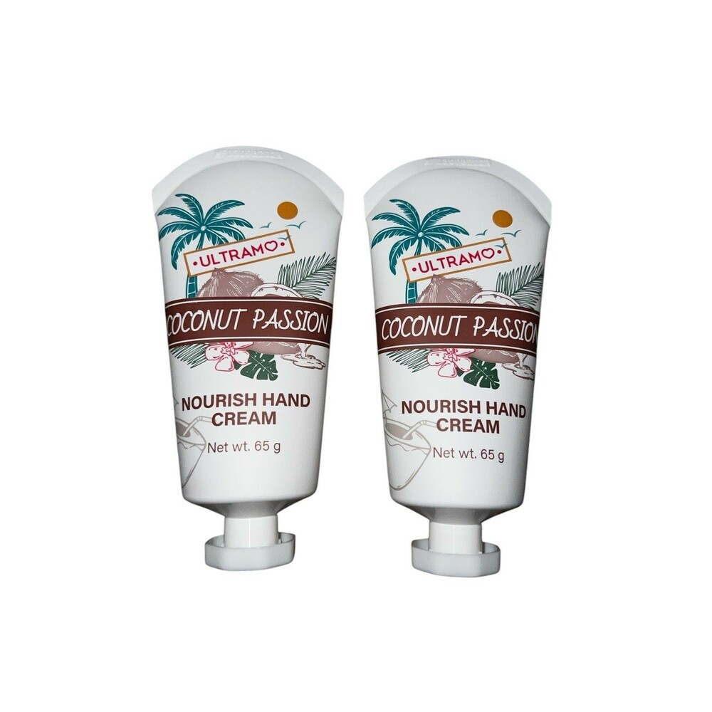 Ultramo Coconut Passion Nourish Hand Cream 65g Lot Of 2 Exp August 2027